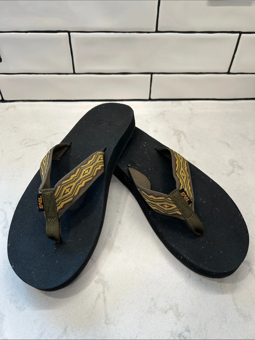 Teva Men's Reflip Flip Flop - Quincy Dark Olive Size 11 NEW